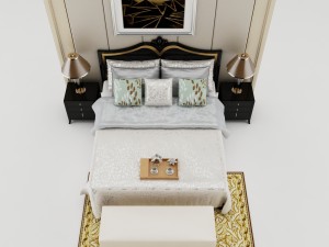 bedroom set 004 3D मॉडल
