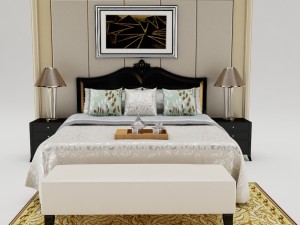 bedroom set 004 3D मॉडल
