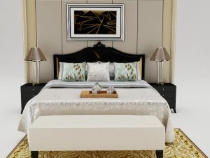 bedroom set 004 3D Model
