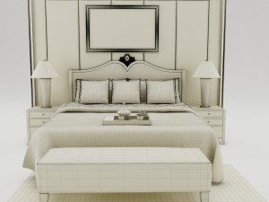 bedroom set 004 3D मॉडल
