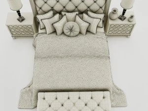 bedroom set 005 3D Model