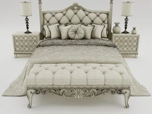 bedroom set 005 3D Model