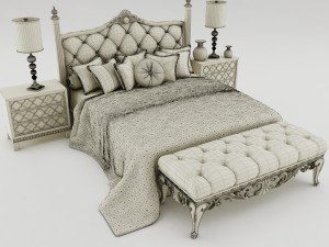 bedroom set 005 3D Model