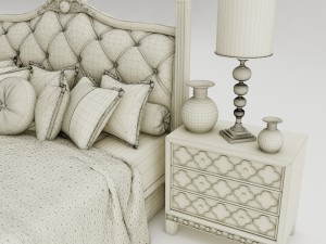 bedroom set 005 3D Model