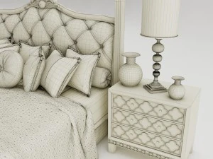 bedroom set 005 3D Model