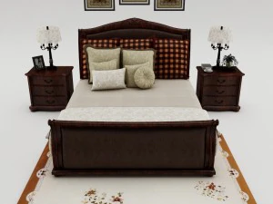 bedroom set 006 3D Model