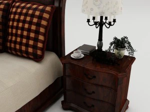 bedroom set 006 3D Model