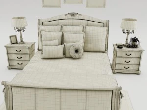 bedroom set 006 3D Model