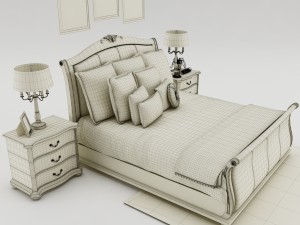 bedroom set 006 3Dモデル