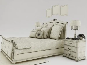 bedroom set 006 3D Model