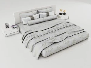 set da letto 007 Modello 3D