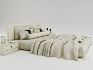 bedroom set 007 3D Model