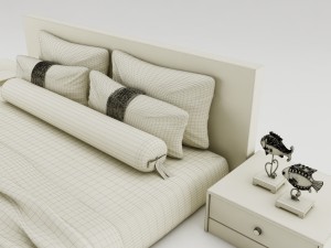 bedroom set 007 3D 模型
