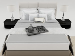 bedroom set 008 Model 3D