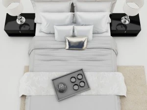 bedroom set 008 3D Model