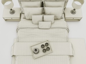 bedroom set 008 Model 3D