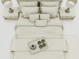 bedroom set 008 3D Model