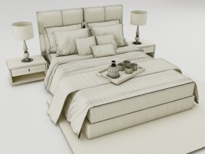 bedroom set 008 Model 3D