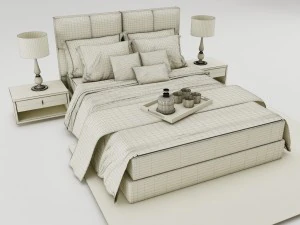 bedroom set 008 3D Model
