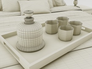 bedroom set 008 Model 3D