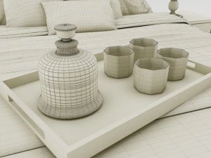 bedroom set 008 3D Model