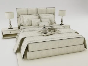 bedroom set 008 3D Model