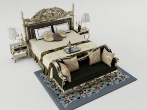 set da letto 009 Modello 3D