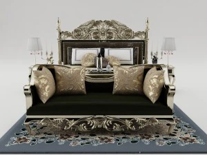 bedroom set 009 3D Model