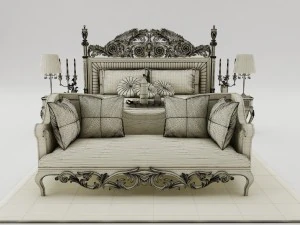 bedroom set 009 3D Model