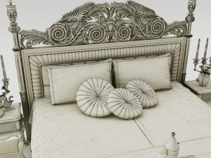 bedroom set 009 Model 3D