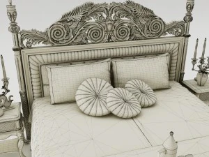 bedroom set 009 3D Model