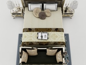 bedroom set 009 Model 3D