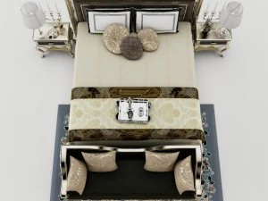 bedroom set 009 3D Model