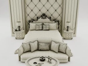 bedroom set 010 3D Model