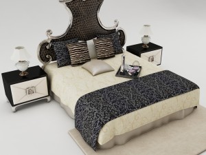 bedroom set 011 3D Model