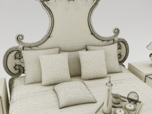 bedroom set 011 Model 3D