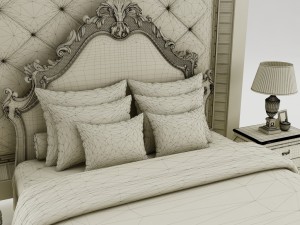 bedroom set 012 3D Model