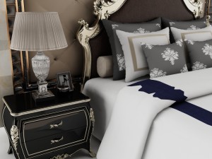 bedroom set 012 3D Model