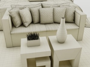 bedroom set 013 3D-Modell