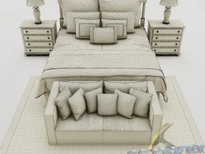 bedroom set 014 3D Model