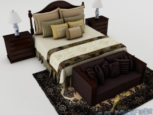 bedroom set 014 3D मॉडल