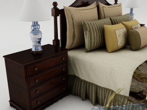 bedroom set 014 3D मॉडल