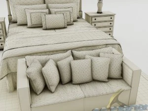 bedroom set 014 3D Model