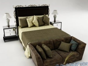 slaapkamerset 015 3D Model