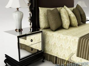 bedroom set 015 3D Model