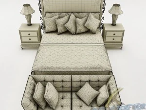 bedroom set 015 3D Model