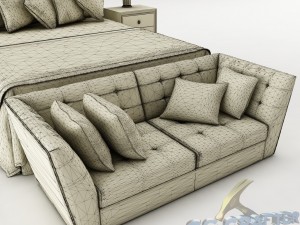 bedroom set 015 Modelo 3D