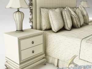 bedroom set 015 Modelo 3D