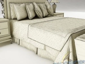 bedroom set 015 3D Model