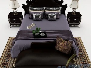 bedroom set 016 3D Model